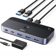 ugreen cm662 sharing switch box 3x usb a 30 type c mini usb black photo