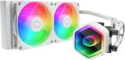 coolermaster masterliquid 240 core ii argb water cooling white photo