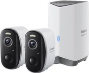 baseus n1 plus wi fi 2k ip67 home security camera outdoor 2 pack white photo