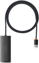 baseus lite usb hub 4x usb a 30 type c 1m black photo