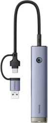 baseus ultrajoy type c hub 3x usb a 30 type c rj45 grey b0005280b811 14 photo
