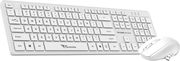 alcatroz silent wireless 24g keyboard mouse 1600dpi white x air3300 w