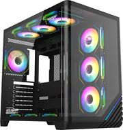 armagg fullatx dual chamber chassis 10x argb fans aquaron x curve giga10 bl aquaron xcurve giga10 b photo