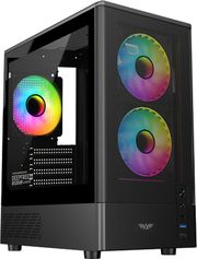 armaggeddon micro atx case with 3x chroma fans deepfreeze duplex 2 chroma black df duplex2 chrb photo