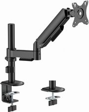 gembird adjustable desk display mounting arm 17 32 max vesa 100x100 black ma da1p 02 photo