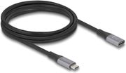 delock usb 20 cable usb c male usb c female 240w mayro 2m 81202 photo