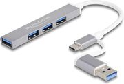 delock usb 30 hub 4 thyron me syndesi usb a usb c gkri 64214 photo