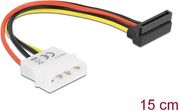 delock 4 pin molex 15 pin sata cable 015m polyxromo 60101 photo delock 4 pin molex 15 pin sata cable 015m polyxromo 60101 photo