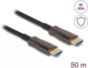 delock active optical hdmi cable 8k60hz 4k144hz metal protection t t 50m delock 86034 photo delock active optical hdmi cable 8k60hz 4k144hz metal protection t t 50m delock 86034 photo