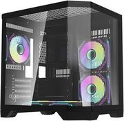 darkflash computer case ft350 5 argb fans black photo