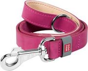 natural leather dog leash waudog w 25mm lgth 122cm pink photo natural leather dog leash waudog w 25mm lgth 122cm pink photo