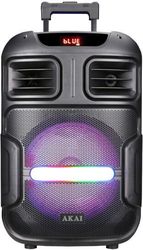 akai abts x5 fusion forito ixeio party 50w rms bluetooth 50 tws usb tf aux fm asyrmato mikrofono photo