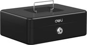 deli portable extra large cash box black et505