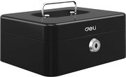 deli portable mini cash box black et500