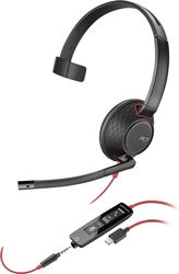 roly blackwire 5210 monaural usb c ieadset 35mm rlug usb c a adarter photo