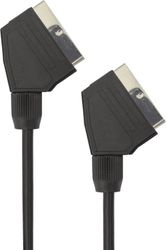sbox cable scart male scart male 21 pin 15 m black scart15r photo