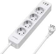 tessan 7 in 1 power strip 4xshucko 2xusb 1xtype c 2m white ts 307 c photo