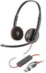 poly blackwire 3225 stereo usb c headset 35mm plug usb c a adapter bulk