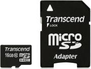 transcend ts16gusdhc10 16gb micro sdhc class 10 premium with adapter photo