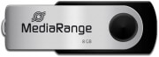 mediarange mr908 8gb usb 20 flash drive black silver photo