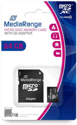 mediarange mr955 64gb micro sdxc class 10 with sd adapter photo