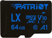patriot psf64glx11mcx lx series 64gb micro sdxc v10 a1 class 10 with sd adapter photo