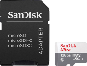 sandisk sdsqunr 128g gn3ma ultra 128gb micro sdxc uhs i class 10 sd adapter photo