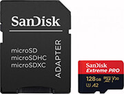 sandisk sdsqxcd 128g gn6ma extreme pro 128gb micro sdxc uhs i u3 v30 a2 with adapter photo