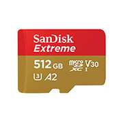 sandisk sdsqxav 512g gn6ma extreme 512gb micro sdxc uhs i u3 v39 a2 sd adapter