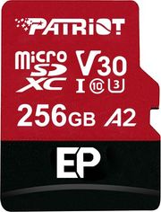patriot ep series 256gb micro sdxc u3 uhs i v30 a2 pef256gep32mcx photo