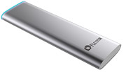 exoterikos skliros plextor ex1 256gb portable ssd usb 31 type c ti silver photo