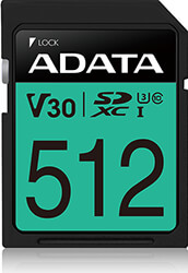 adata asdx512gui3v30s r premier pro sdxc 512gb uhs i u3 v30s class 10 retail