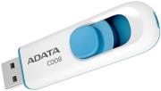 adata classic c008 32gb usb20 flash drive white blue photo