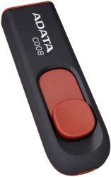 adata classic c008 64gb usb20 flash drive black red photo