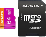 adata ausdx64guicl10 ra1 micro sdxc 64gb uhs i with adapter class 10 photo