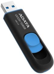 adata auv128 128g rbe dashdrive uv128 128gb usb 32 flash drive black blue photo
