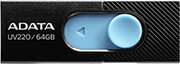 adata auv220 64g rbkbl uv220 64gb usb 20 flash drive black blue photo