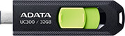 adata acho uc300 32g rbk gn uc300 32gb usb 32 type c flash drive black green photo