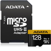 adata ausdx128guii3cl10 ca1 premier one micro sdxc 128gb uhs ii u3 class 10 color box with adapter photo