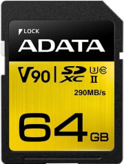 adata asdx64guii3cl10 c premier one sdxc 64gb uhs ii u3 class 10 color box photo