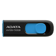 adata auv128 512g rbe dashdrive uv128 512gb usb 32 flash drive black blue photo