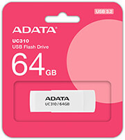 adata uc310 64g rwh uc310 64gb usb 32 flash drive white photo