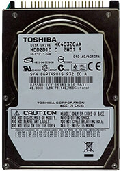 toshiba mk 4032gax 40gb 5400rpm 8mb cache photo