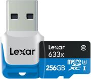 lexar high performance 633x micro sdxc 256gb uhs i class 10 usb 30 reader photo