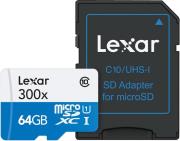 lexar high performance 300x micro sdxc 64gb uhs i class 10 sd adapter photo