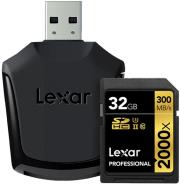 lexar professional 2000x sdhc 32gb uhs ii class 3 card reader photo