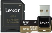 lexar professional 1800x micro sdhc 32gb uhs ii class 3 usb 30 reader adapter photo