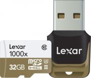 lexar professional 1000x micro sdhc 32gb uhs ii class 3 usb 30 reader photo