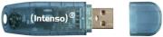 intenso 3502450 rainbow line 4gb usb20 flash memory blue photo