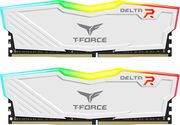 ram teamgroup t force delta rgb 16gb 2x8gb ddr4 3200mhz cl18 dual kit white tf4d416g3200hc16fdc01 photo